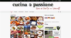 Desktop Screenshot of cucinaepassione.de